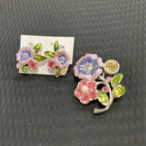 Vintage enamel pin set